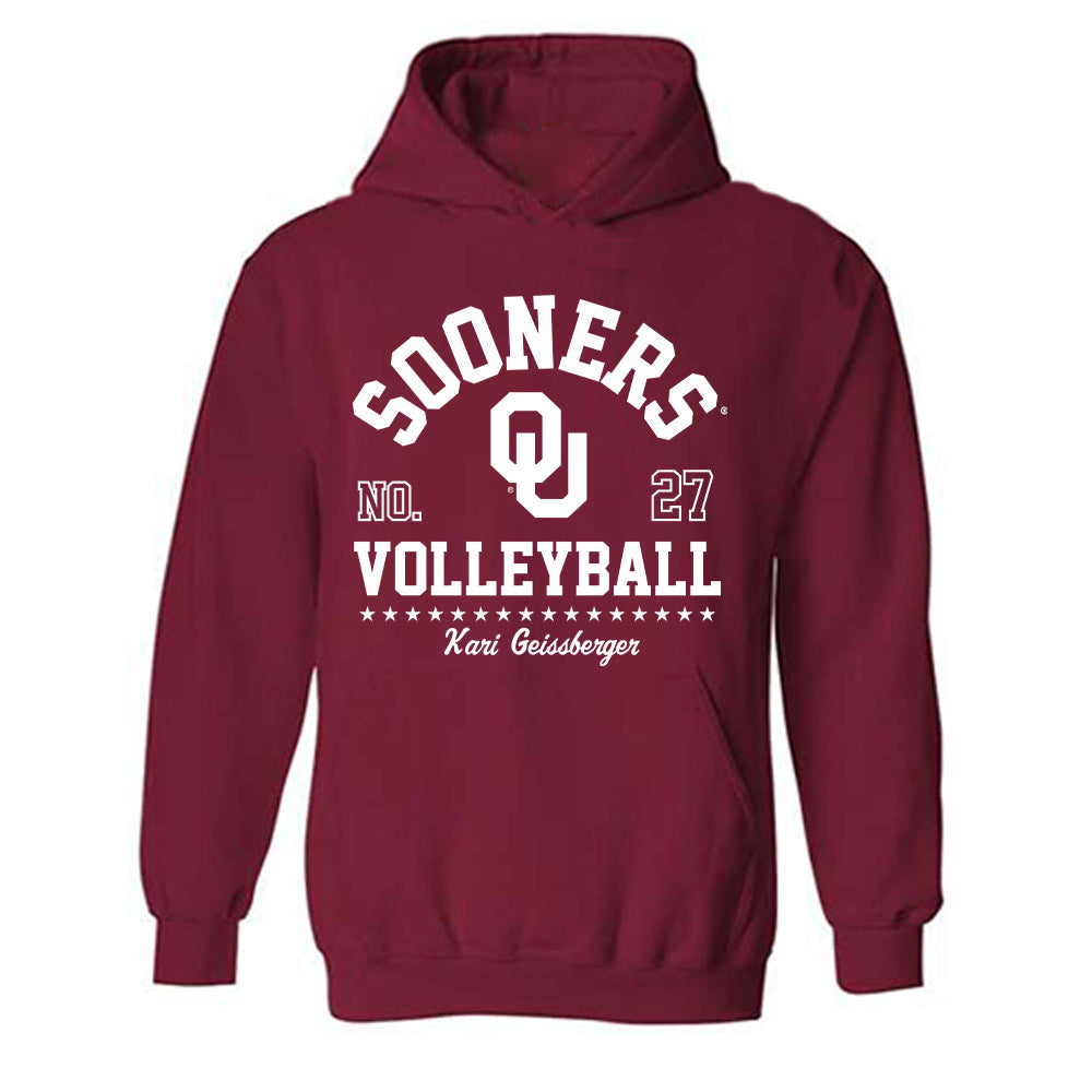  - NCAA Women's Volleyball : Kari Geissberger - Classic Fashion Shersey Hooded Sweatshirt-0