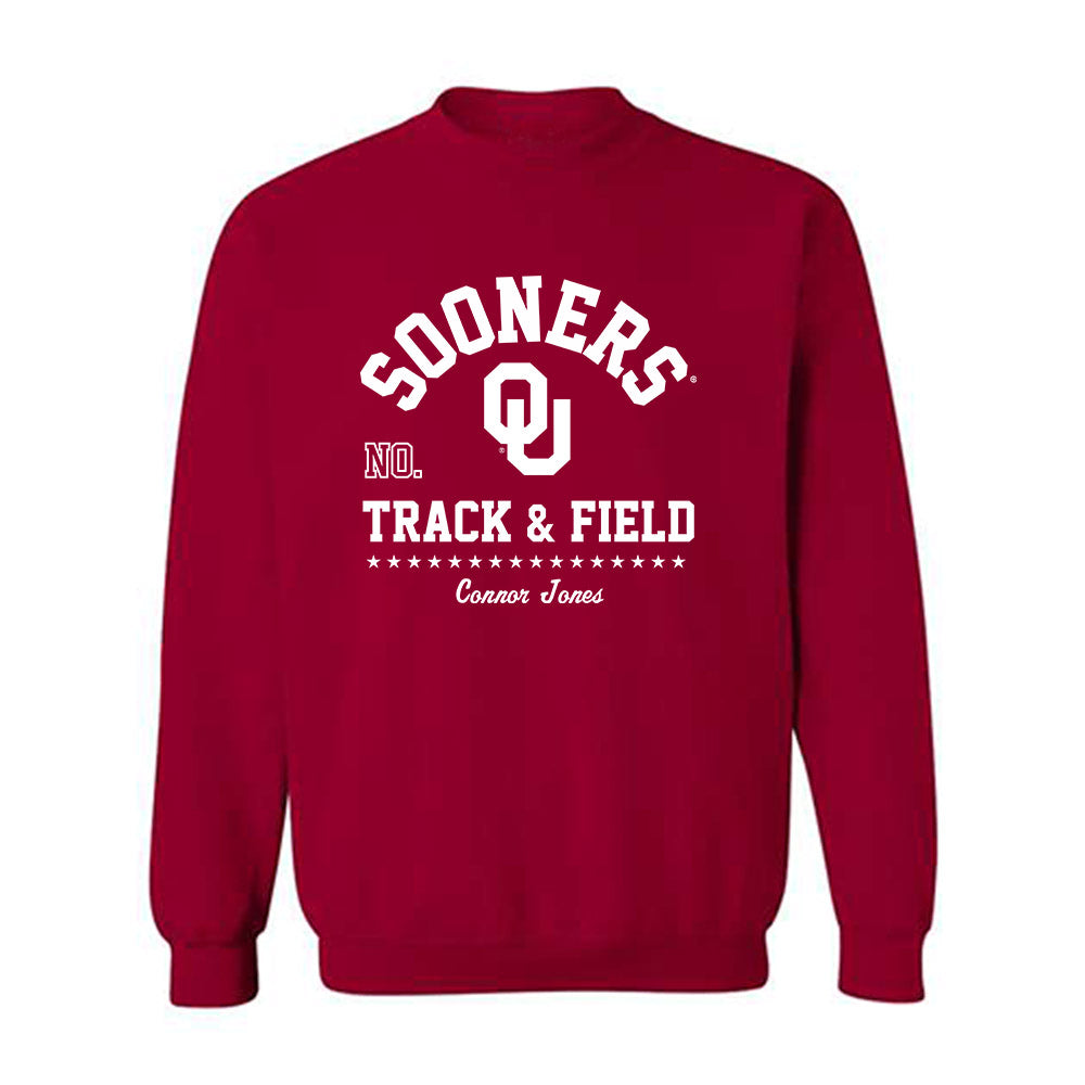 Oklahoma - NCAA Men's Track & Field : Connor Jones - Classic Fashion Shersey Crewneck Sweatshirt-0