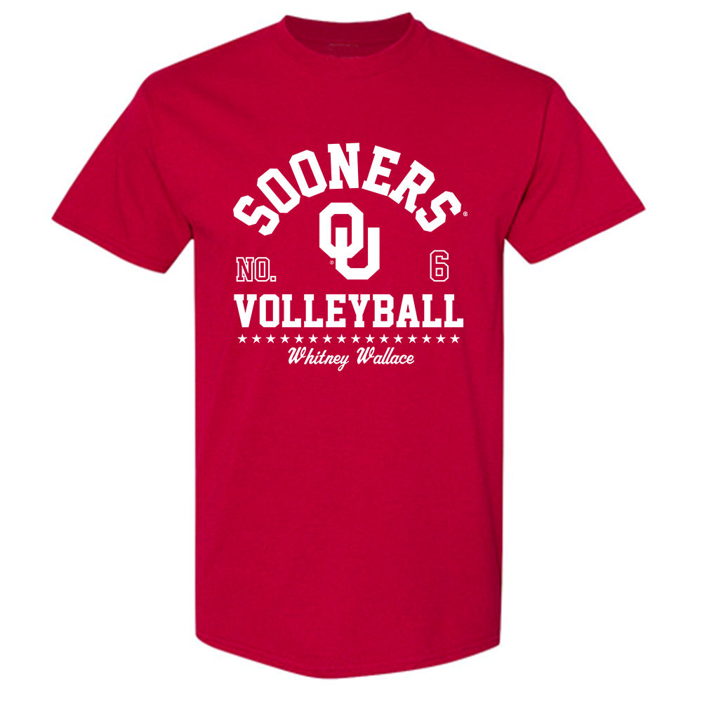 Oklahoma - NCAA Women's Volleyball : Whitney Wallace - Classic Fashion Shersey T-Shirt-0