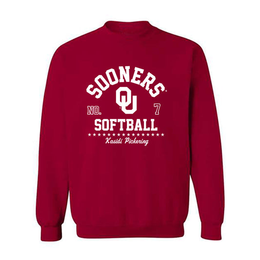Oklahoma - NCAA Softball : Kasidi Pickering - Classic Fashion Shersey Crewneck Sweatshirt-0
