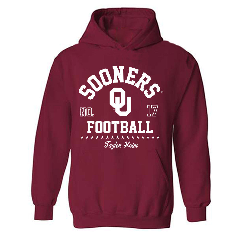 Oklahoma - NCAA Football : Taylor Heim - Classic Fashion Shersey Hooded Sweatshirt-0