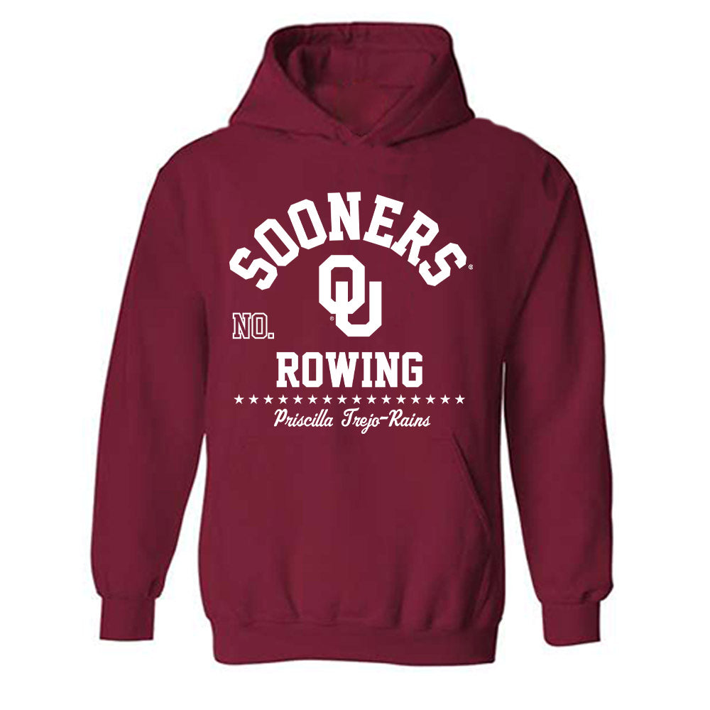 Oklahoma - NCAA Women's Rowing : Priscilla Trejo-Rains - Classic Fashion Shersey Hooded Sweatshirt-0