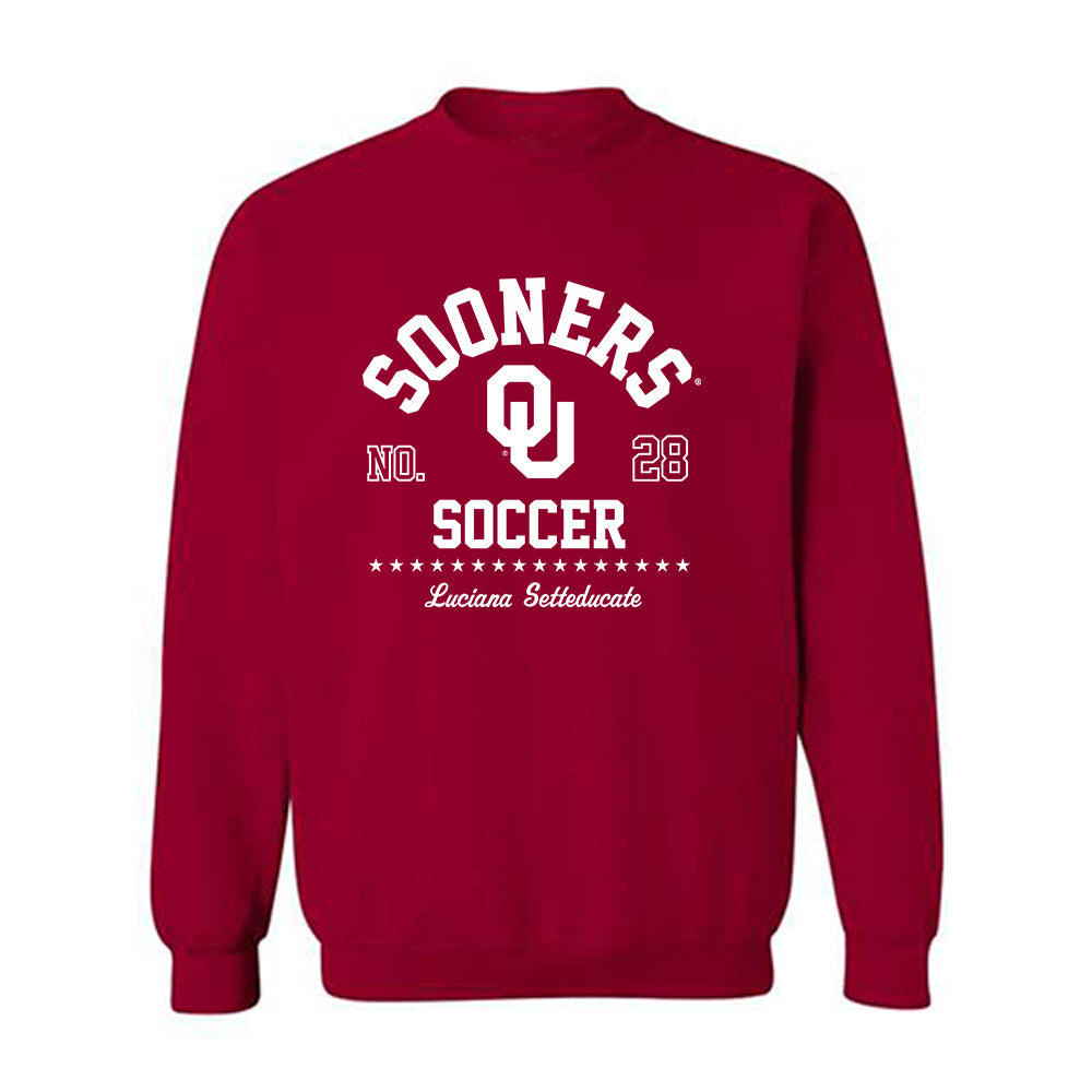 Oklahoma - NCAA Women's Soccer : Luciana Setteducate - Classic Fashion Shersey Crewneck Sweatshirt-0
