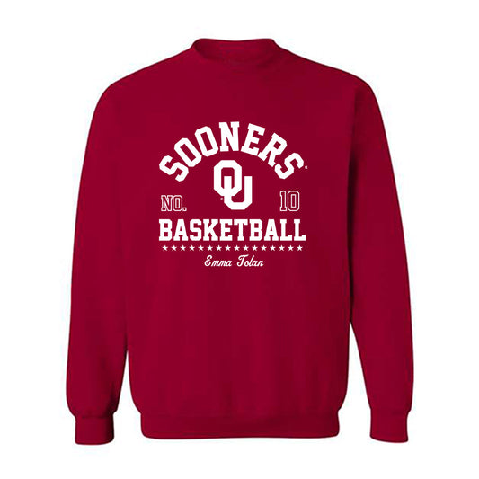 Oklahoma - NCAA Women's Basketball : Emma Tolan - Classic Fashion Shersey Crewneck Sweatshirt-0