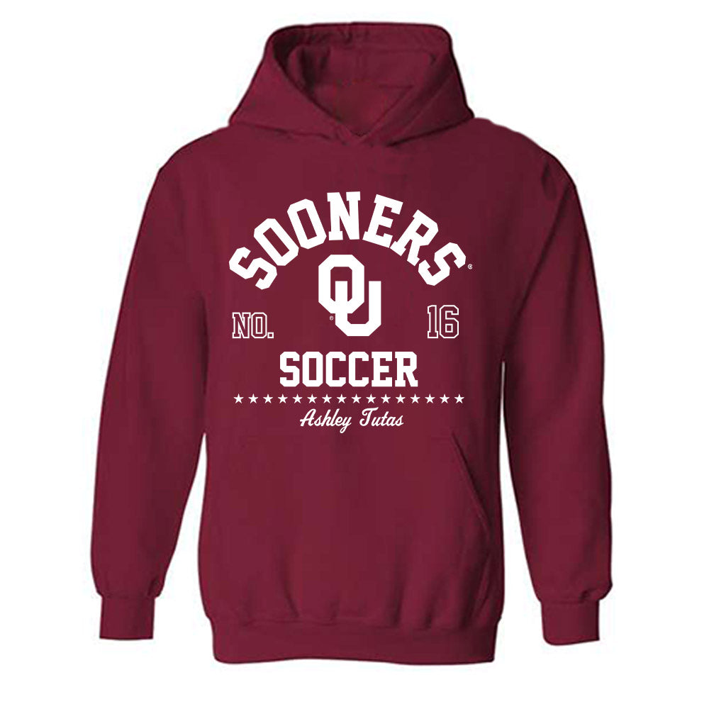Oklahoma - NCAA Women's Soccer : Ashley Tutas - Classic Fashion Shersey Hooded Sweatshirt-0