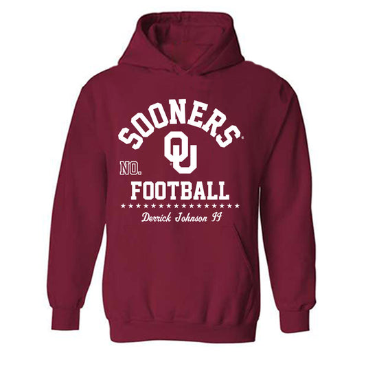 Oklahoma - NCAA Football : Derrick Johnson II - Classic Fashion Shersey Hooded Sweatshirt-0