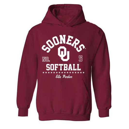 Oklahoma - NCAA Softball : Ella Parker - Classic Fashion Shersey Hooded Sweatshirt-0