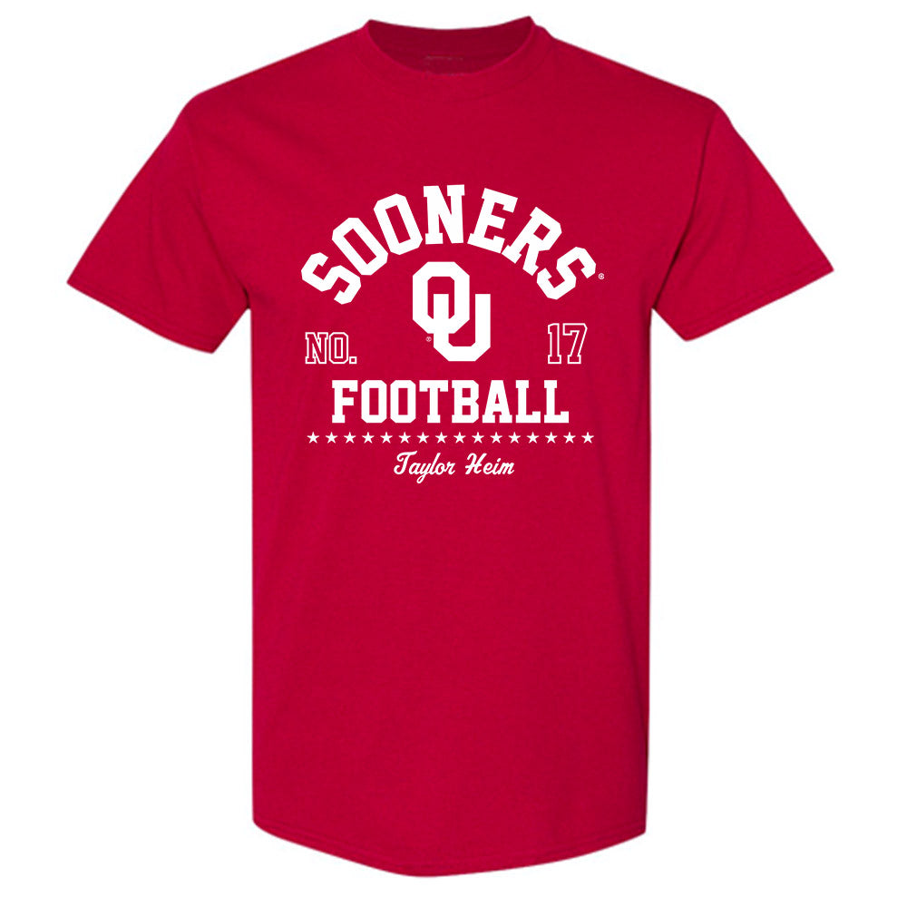 Oklahoma - NCAA Football : Taylor Heim - Classic Fashion Shersey T-Shirt-0