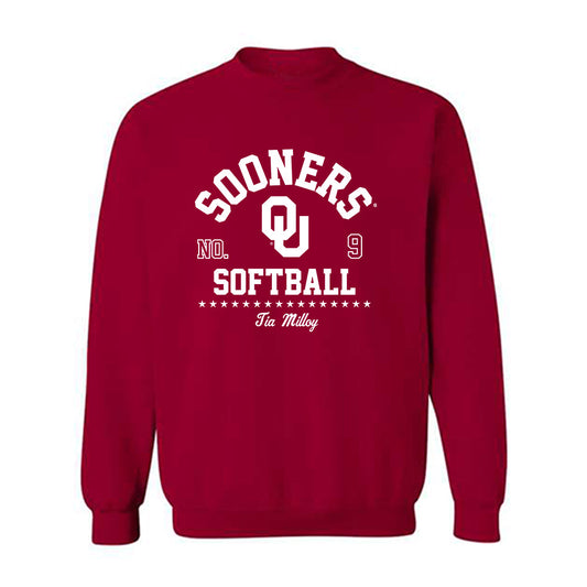 Oklahoma - NCAA Softball : Tia Milloy - Classic Fashion Shersey Crewneck Sweatshirt-0