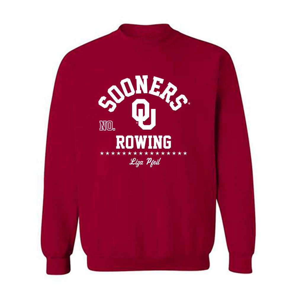 Oklahoma - NCAA Women's Rowing : Liza Pfeil - Classic Fashion Shersey Crewneck Sweatshirt-0