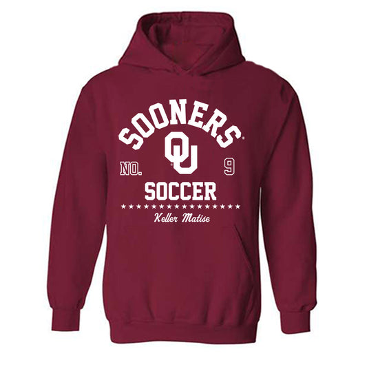 Oklahoma - NCAA Women's Soccer : Keller Matise - Classic Fashion Shersey Hooded Sweatshirt-0