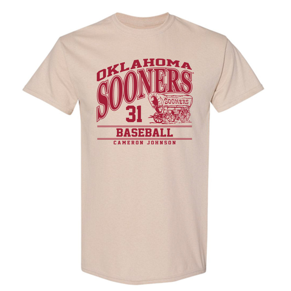 Oklahoma - NCAA Baseball : Cameron Johnson - Classic Fashion Shersey T-Shirt-0
