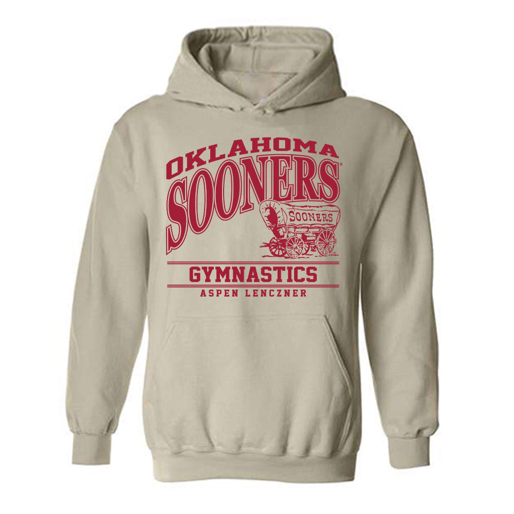Oklahoma - NCAA Women's Gymnastics : Aspen Lenczner - Classic Fashion Shersey Hooded Sweatshirt-0