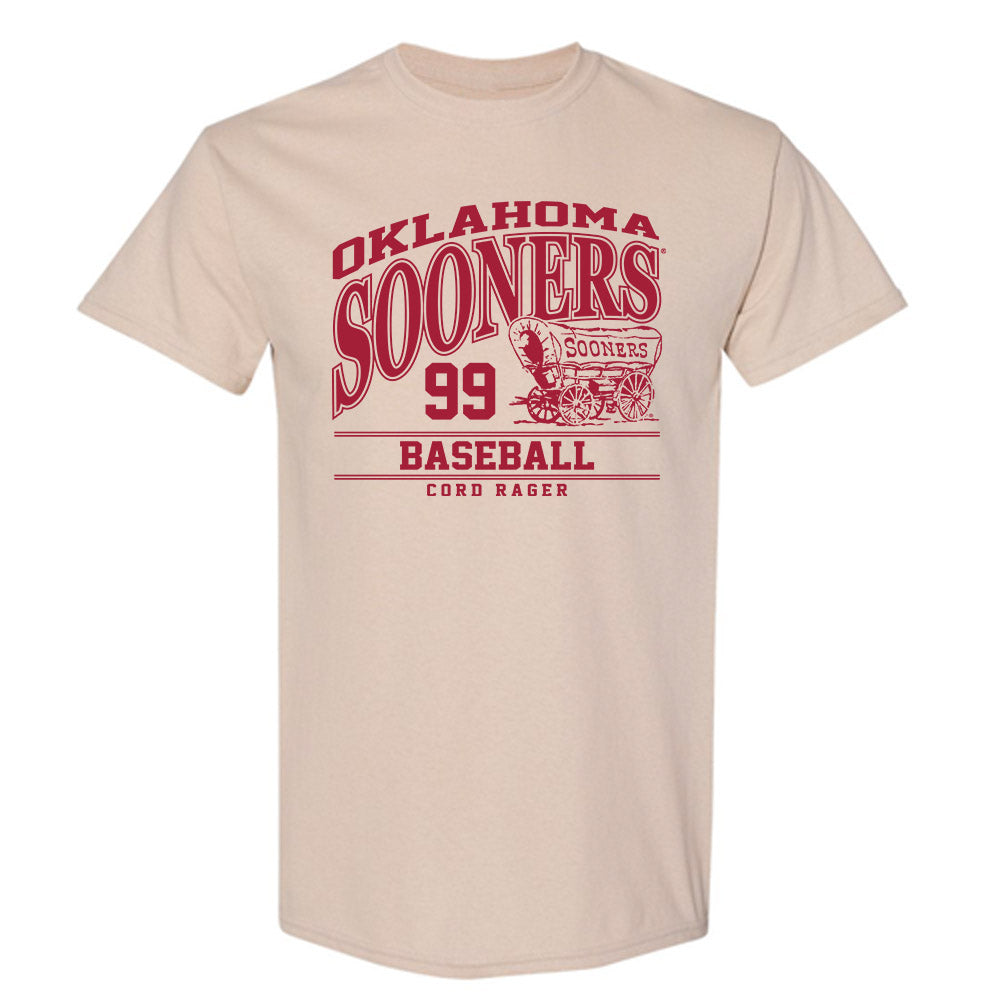 Oklahoma - NCAA Baseball : Cord Rager - Classic Fashion Shersey T-Shirt-0