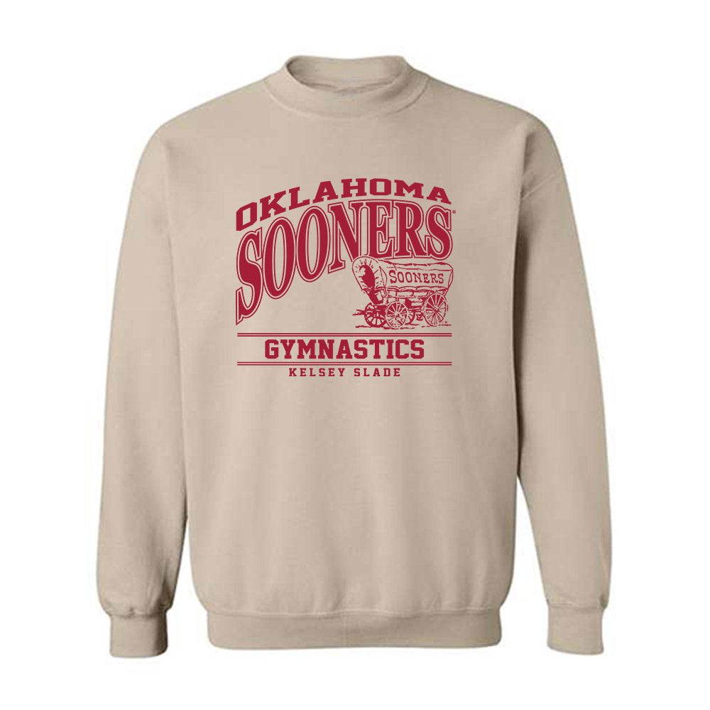 Oklahoma - NCAA Women's Gymnastics : Kelsey Slade - Classic Fashion Shersey Crewneck Sweatshirt-0