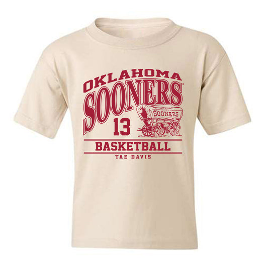 Oklahoma - NCAA Men's Basketball : Tae Davis - Classic Fashion Shersey Youth T-Shirt-0