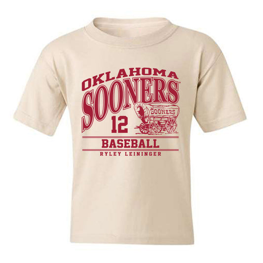 Oklahoma - NCAA Baseball : Ryley Leininger - Classic Fashion Shersey Youth T-Shirt-0