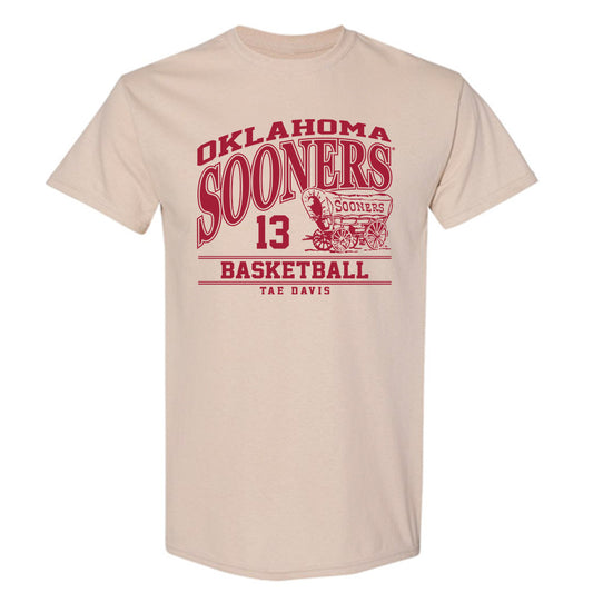 Oklahoma - NCAA Men's Basketball : Tae Davis - Classic Fashion Shersey T-Shirt-0