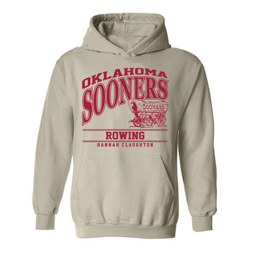 Oklahoma - NCAA Women's Rowing : Hannah Claughton - Classic Fashion Shersey Hooded Sweatshirt-0