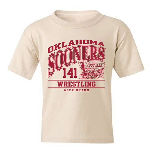 Oklahoma - NCAA Wrestling : Alex Braun - Classic Fashion Shersey Youth T-Shirt-0