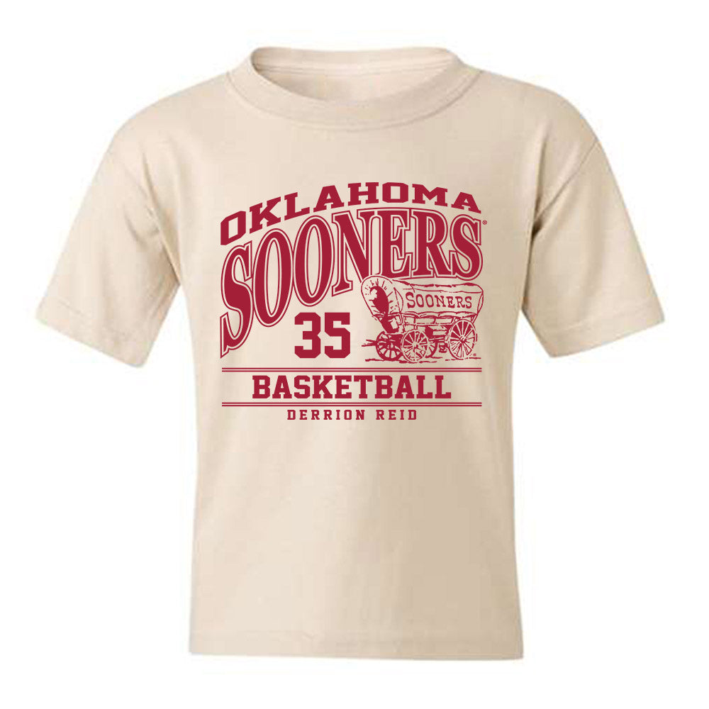 Oklahoma - NCAA Men's Basketball : Derrion Reid - Classic Fashion Shersey Youth T-Shirt-0
