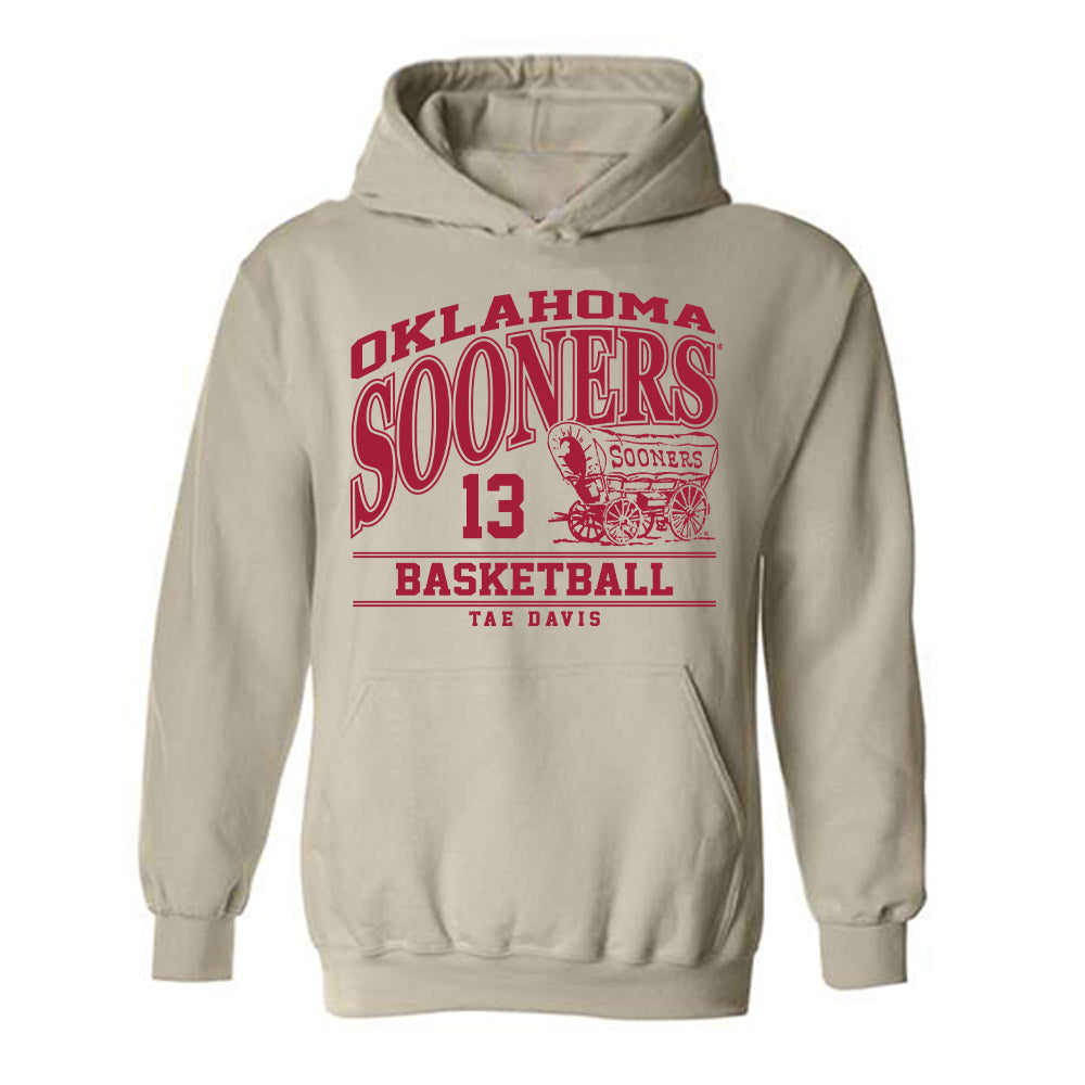 Oklahoma - NCAA Men's Basketball : Tae Davis - Classic Fashion Shersey Hooded Sweatshirt-0