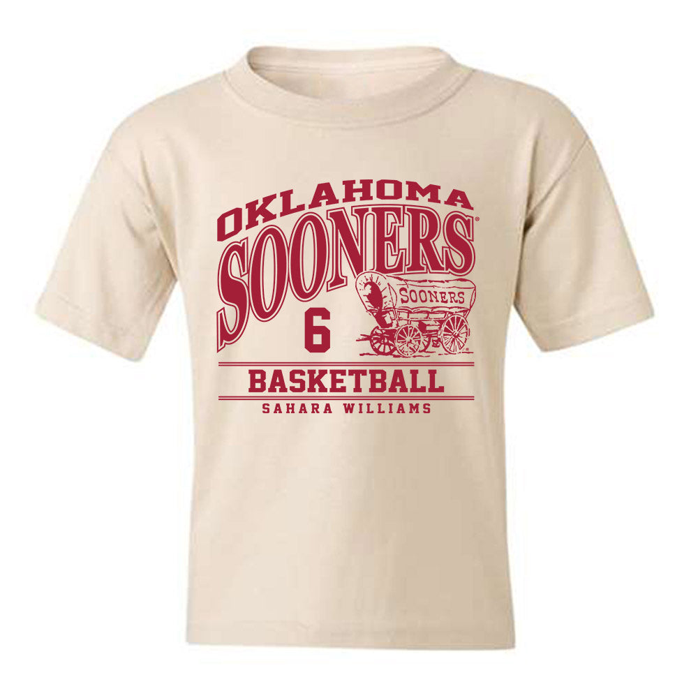 Oklahoma - NCAA Women's Basketball : Sahara Williams - Classic Fashion Shersey Youth T-Shirt-0