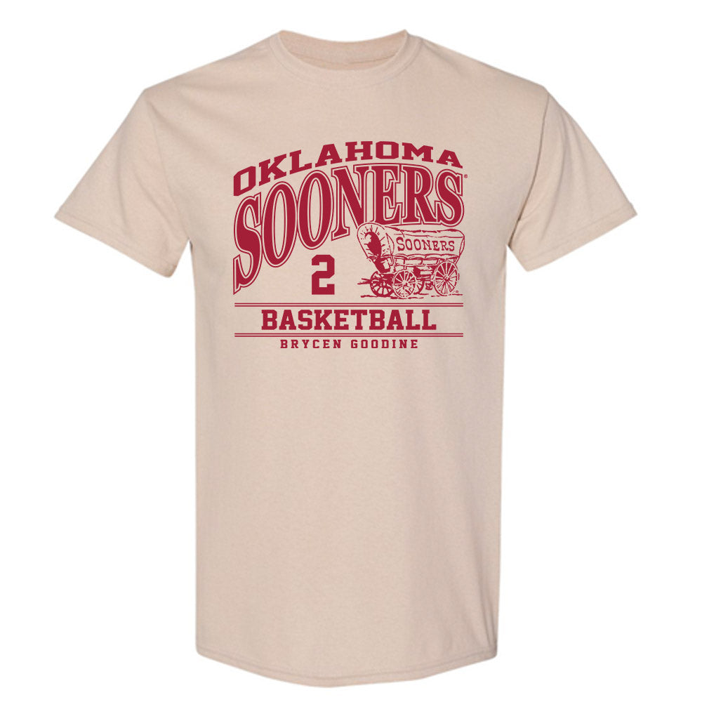 Oklahoma - NCAA Men's Basketball : Brycen Goodine - Classic Fashion Shersey T-Shirt-0