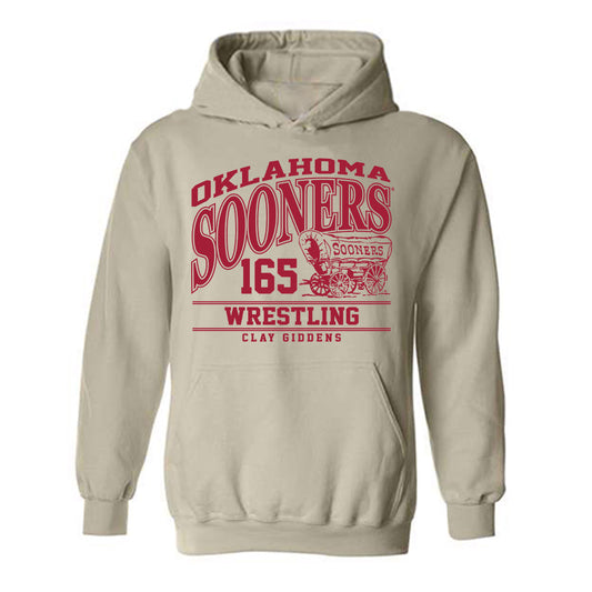 Oklahoma - NCAA Wrestling : Clay Giddens - Classic Fashion Shersey Hooded Sweatshirt-0