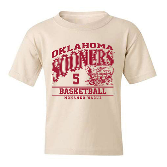 Oklahoma - NCAA Men's Basketball : Mohamed Wague - Classic Fashion Shersey Youth T-Shirt-0
