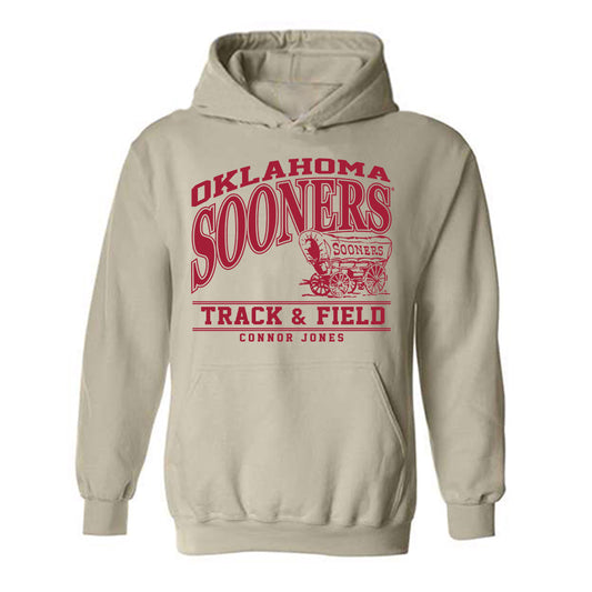 Oklahoma - NCAA Men's Track & Field : Connor Jones - Classic Fashion Shersey Hooded Sweatshirt-0