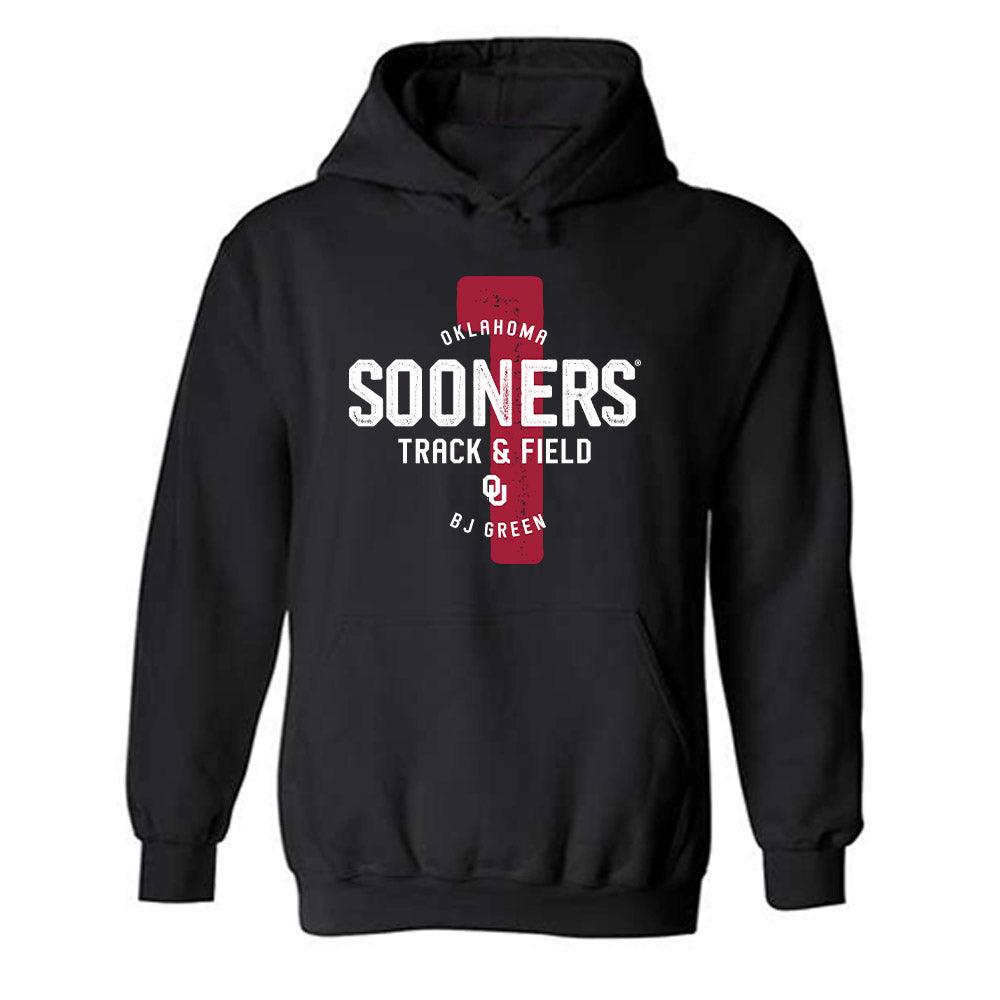 Oklahoma - NCAA Men's Track & Field (Outdoor) : Bj Green - Hooded Sweatshirt Classic Fashion Shersey