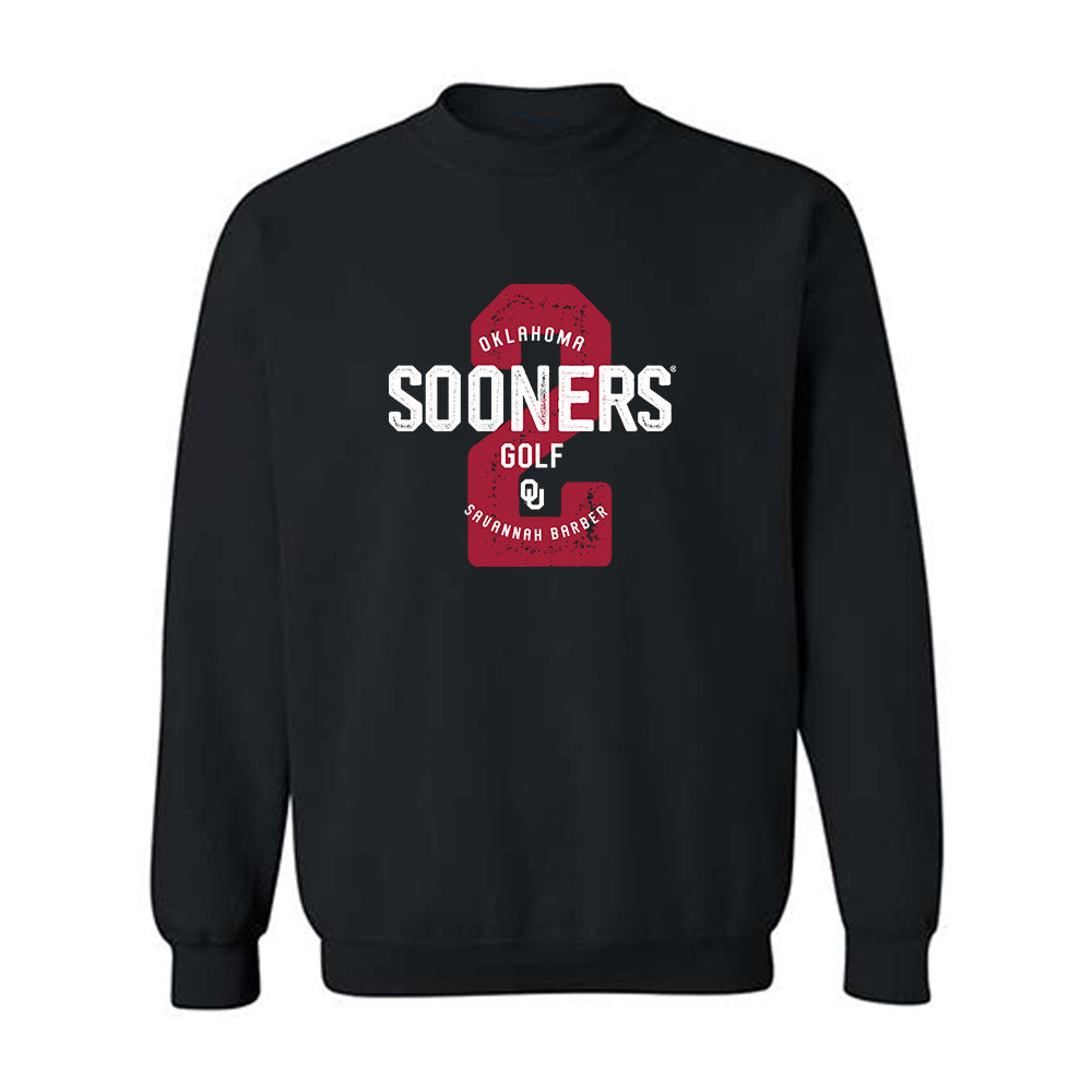 Oklahoma - NCAA Women's Golf : Savannah Barber - Crewneck Sweatshirt Classic Fashion Shersey