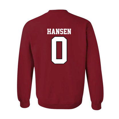 Oklahoma - NCAA Men's Basketball : Jake Hansen - Sports Shersey Crewneck Sweatshirt-1