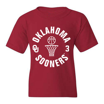 Oklahoma - NCAA Women's Basketball : Zya Vann - Sports Shersey Youth T-Shirt-0