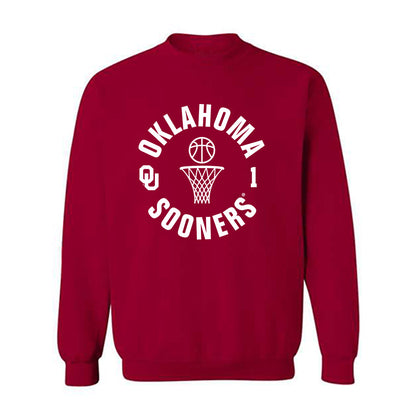 Oklahoma - NCAA Men's Basketball : Xzayvier Brown - Sports Shersey Crewneck Sweatshirt-0