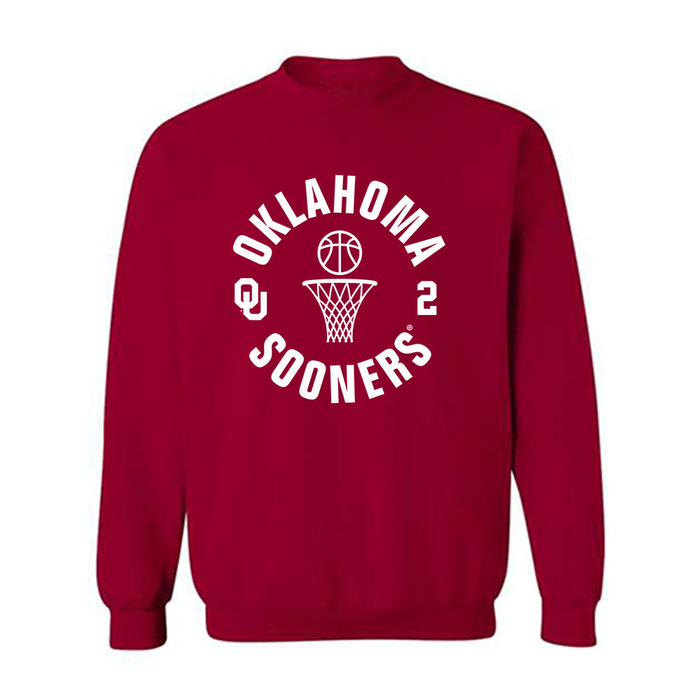 Oklahoma - NCAA Men's Basketball : Brycen Goodine - Sports Shersey Crewneck Sweatshirt-0