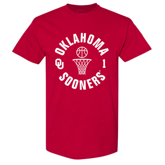 Oklahoma - NCAA Men's Basketball : Xzayvier Brown - Sports Shersey T-Shirt-0