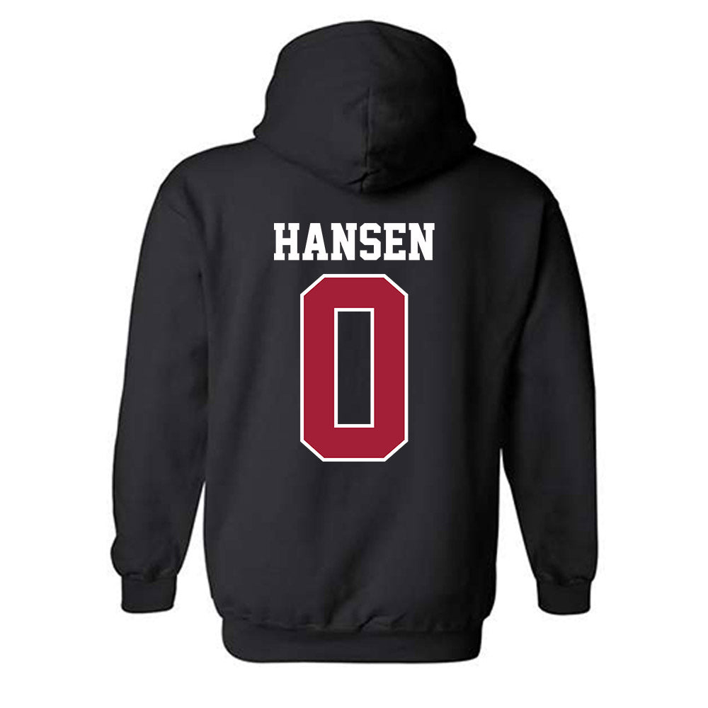 Oklahoma - NCAA Men's Basketball : Jake Hansen - Sports Shersey Hooded Sweatshirt-1