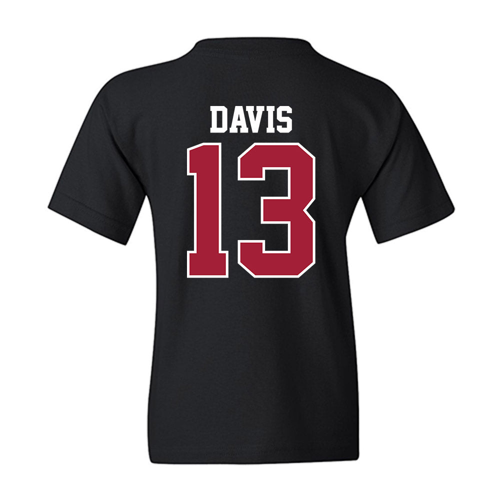 Oklahoma - NCAA Men's Basketball : Tae Davis - Sports Shersey Youth T-Shirt-1