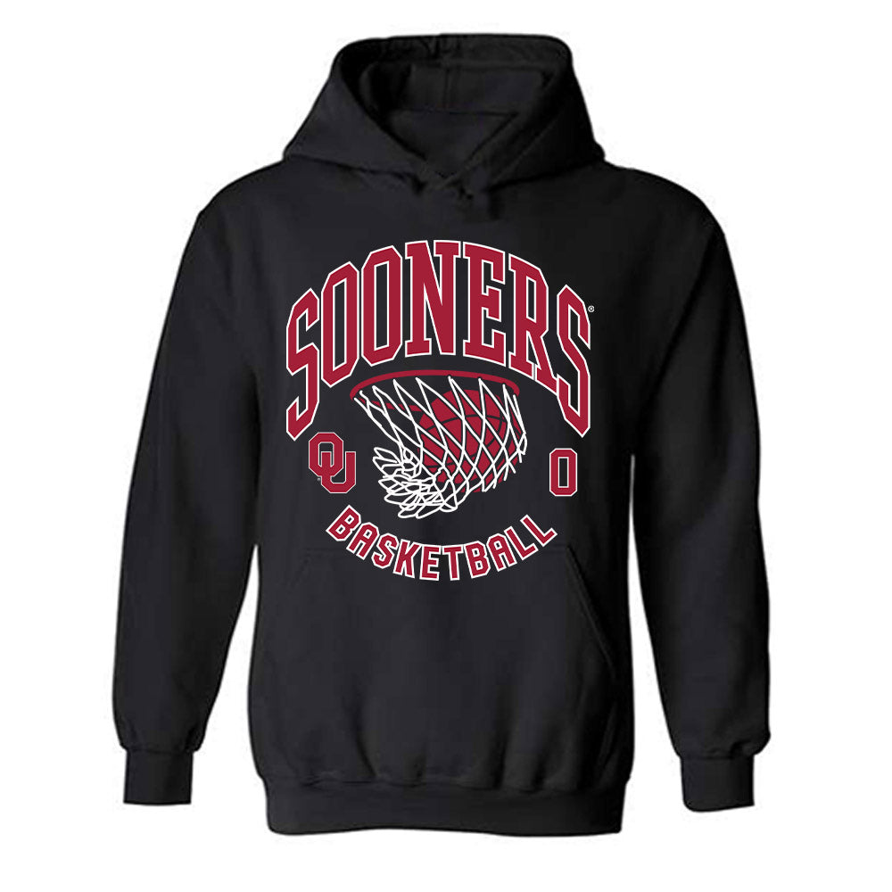Oklahoma - NCAA Men's Basketball : Jake Hansen - Sports Shersey Hooded Sweatshirt-0