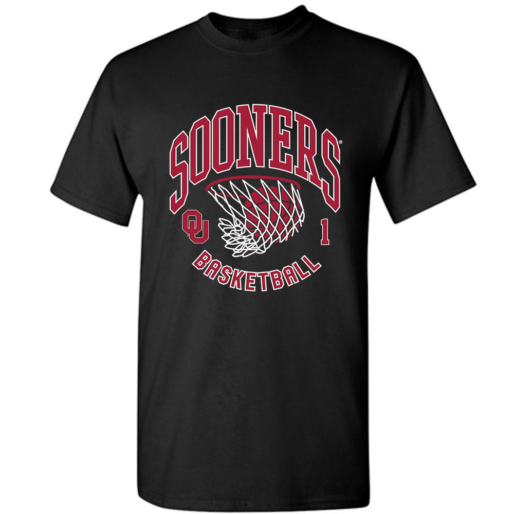 Oklahoma - NCAA Men's Basketball : Xzayvier Brown - Sports Shersey T-Shirt-0