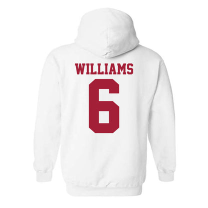 Oklahoma - NCAA Women's Basketball : Sahara Williams - Sports Shersey Hooded Sweatshirt-1