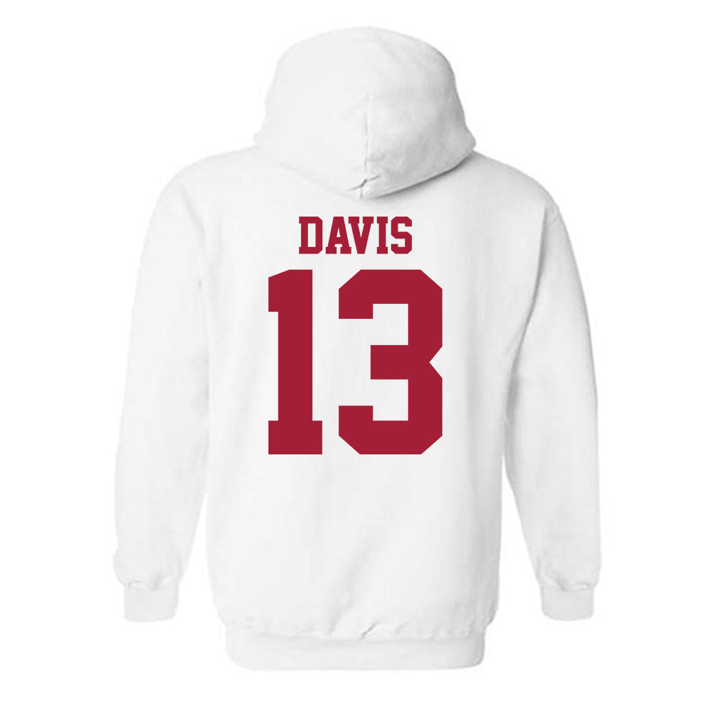 Oklahoma - NCAA Men's Basketball : Tae Davis - Sports Shersey Hooded Sweatshirt-1