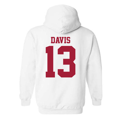 Oklahoma - NCAA Men's Basketball : Tae Davis - Sports Shersey Hooded Sweatshirt-1