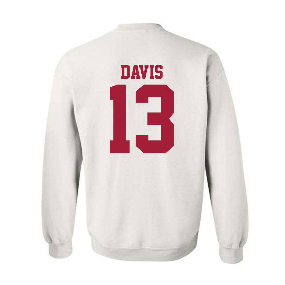 Oklahoma - NCAA Men's Basketball : Tae Davis - Sports Shersey Crewneck Sweatshirt-1