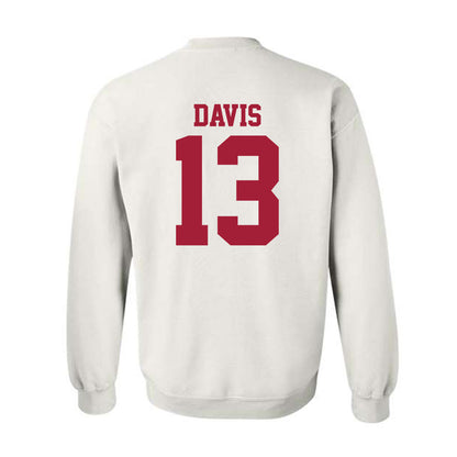 Oklahoma - NCAA Men's Basketball : Tae Davis - Sports Shersey Crewneck Sweatshirt-1