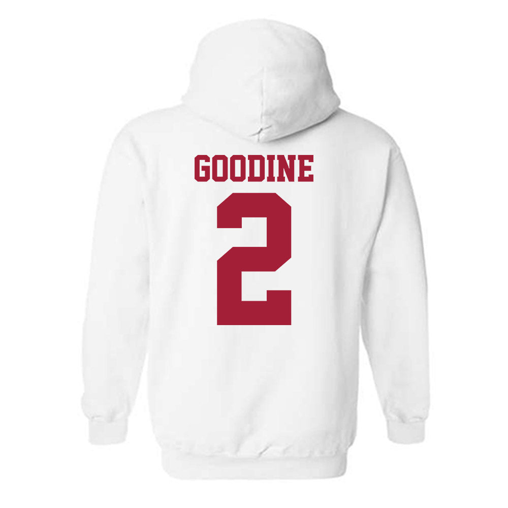 Oklahoma - NCAA Men's Basketball : Brycen Goodine - Sports Shersey Hooded Sweatshirt-1