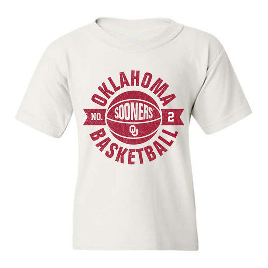 Oklahoma - NCAA Men's Basketball : Brycen Goodine - Sports Shersey Youth T-Shirt-0