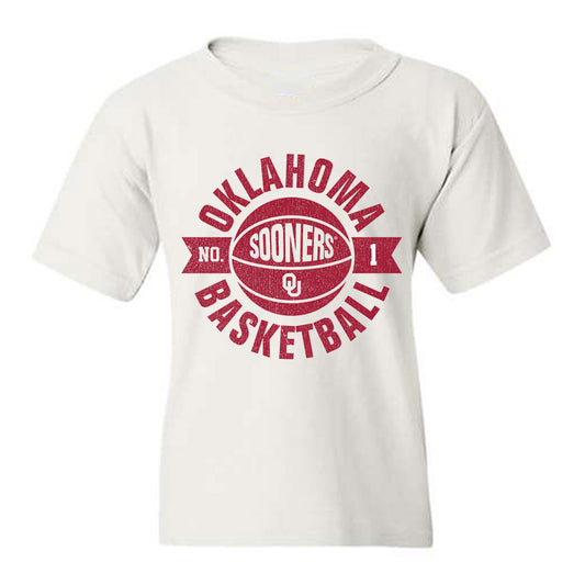 Oklahoma - NCAA Men's Basketball : Xzayvier Brown - Sports Shersey Youth T-Shirt-0
